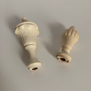 Set of 2 Vintage Lamp Finials